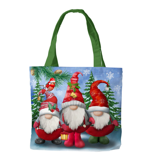 Winter Gnomes Canvas Tote Bag