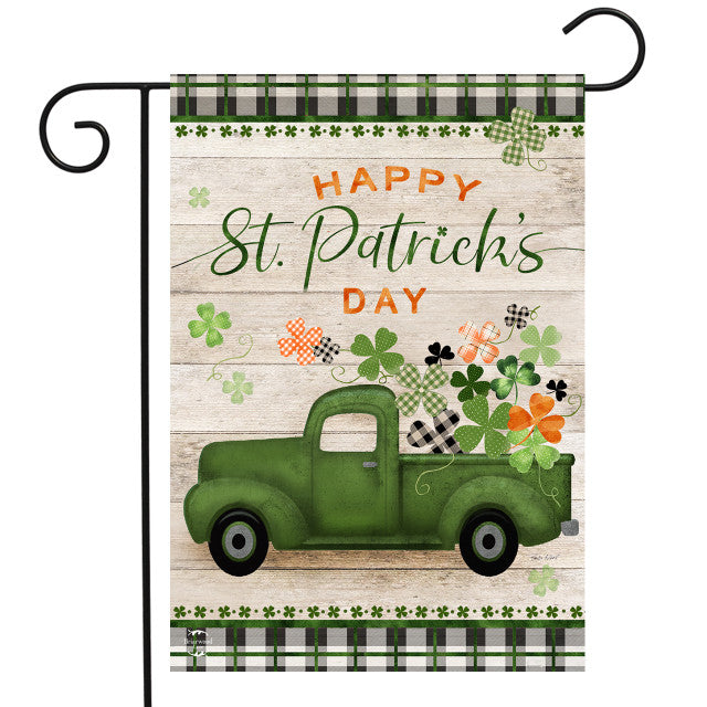 St. Patrick's Day Pickup Garden Flag