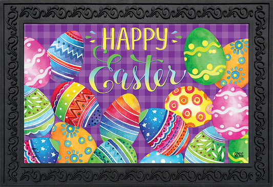 Painted Easter Eggs Doormat