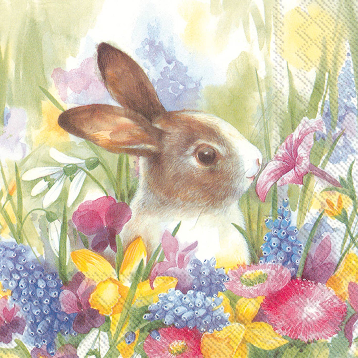 Ruby in the Meadow Easter Paper Cocktail Napkins