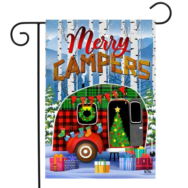 Merry Campers Garden Flag