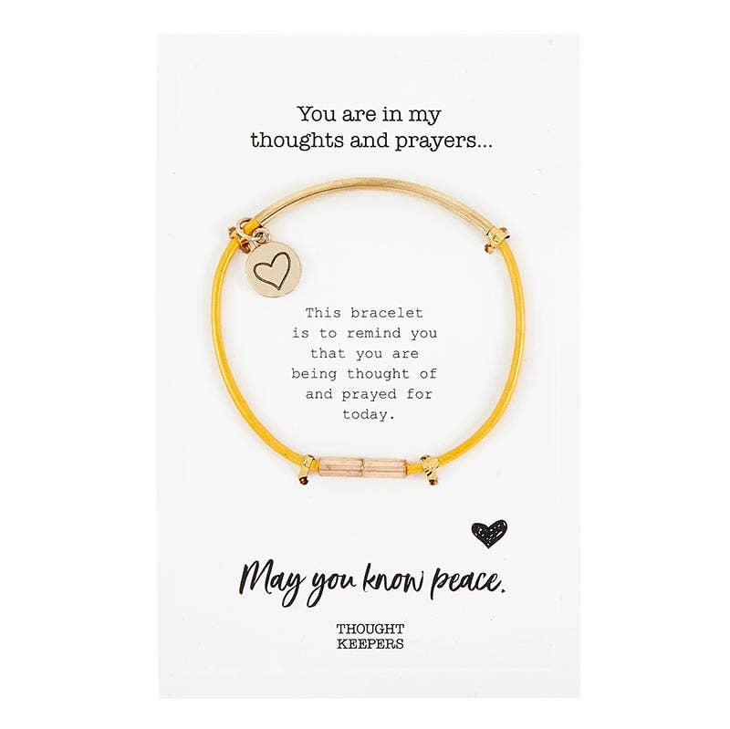 Thought Keepers Bracelet - Mustard/Gold