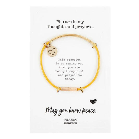 Thought Keepers Bracelet - Mustard/Gold