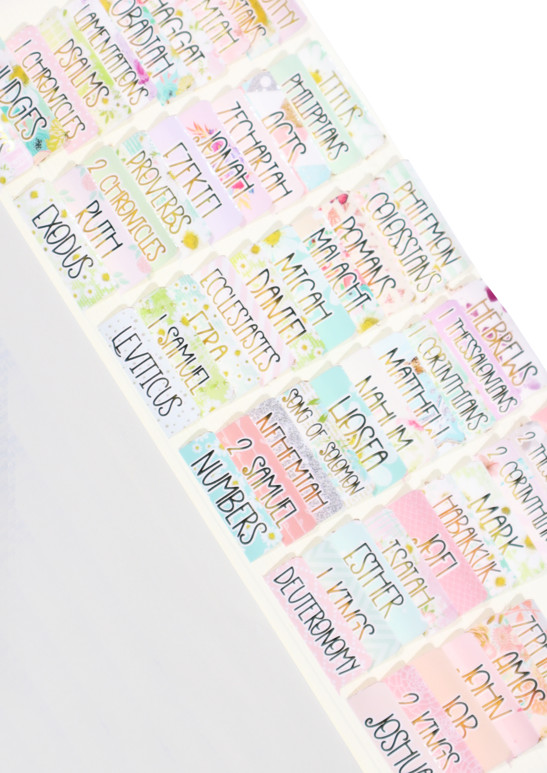 Bloom With Grace Gold Foil Bible Tabs