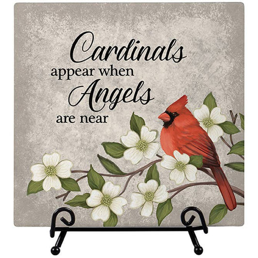 "Cardinals Appear" Easel Plaque