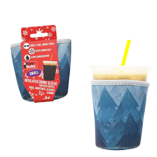 Brew Buddy Insulated Iced Coffee Sleeve (Small)- Winter Forest