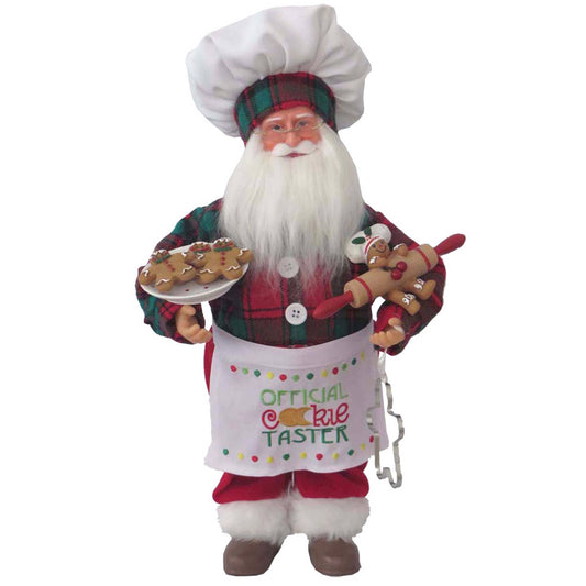 15" Cookie Tasting Claus