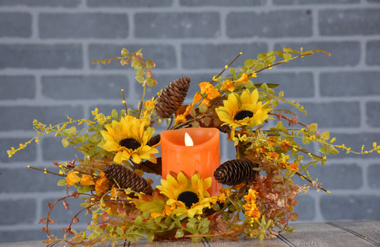 Sunflower Delight 4.5" Candle Ring