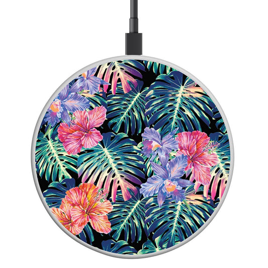 Tropical Palm Wireless Charging Disk