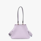 EH2460 Dove Pleated Satchel w/ Large Handle: Lilac