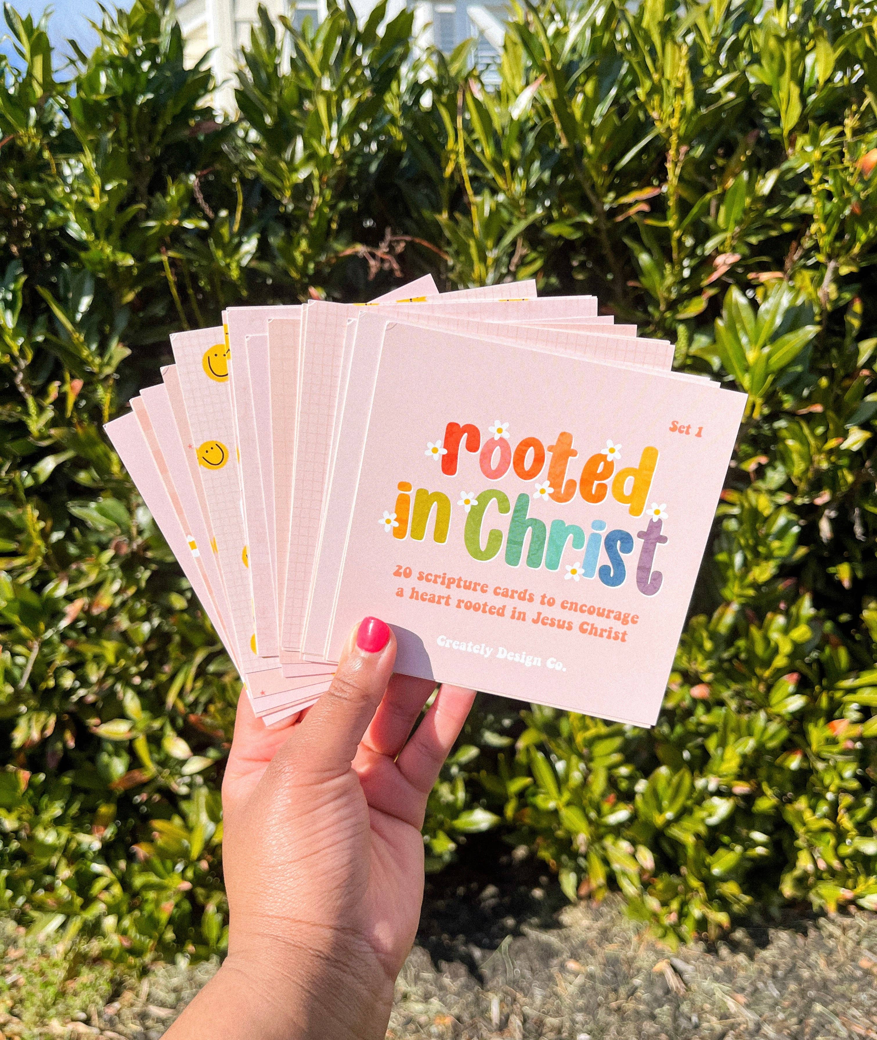 Rooted Scriptures Rooted in Christ Scripture Cards – Enchanted Florist and Gifts