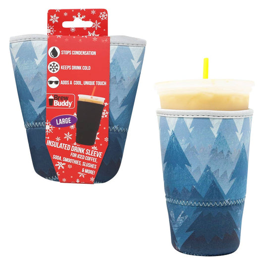 Brew Buddy Insulated Iced Coffee Sleeve(Large) - Winter Forest