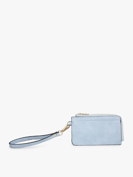 WL2081 Annalise Wallet w/ Cardholders & Zip Compartment: Cerulean