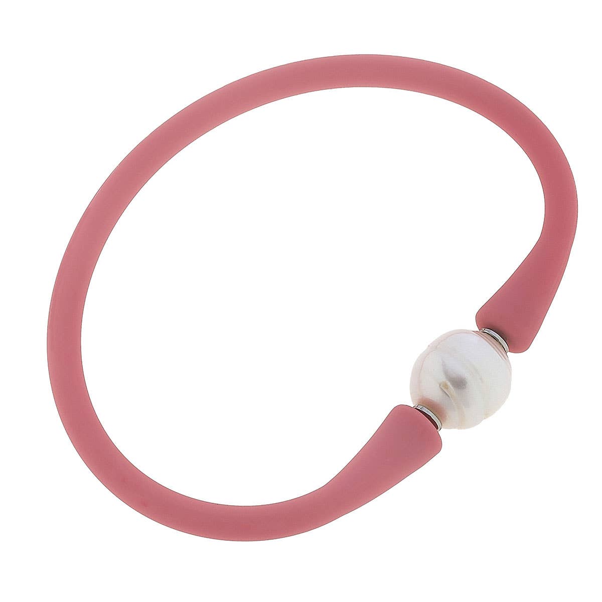 Bali Freshwater Pearl Silicone Bracelet (Multiple Colors)