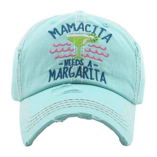 Mamacita Needs A Margarita Light Blue Hat