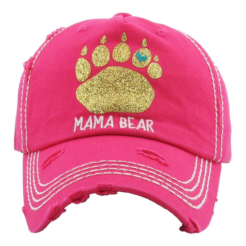 Mama Bear Hot Pink Hat