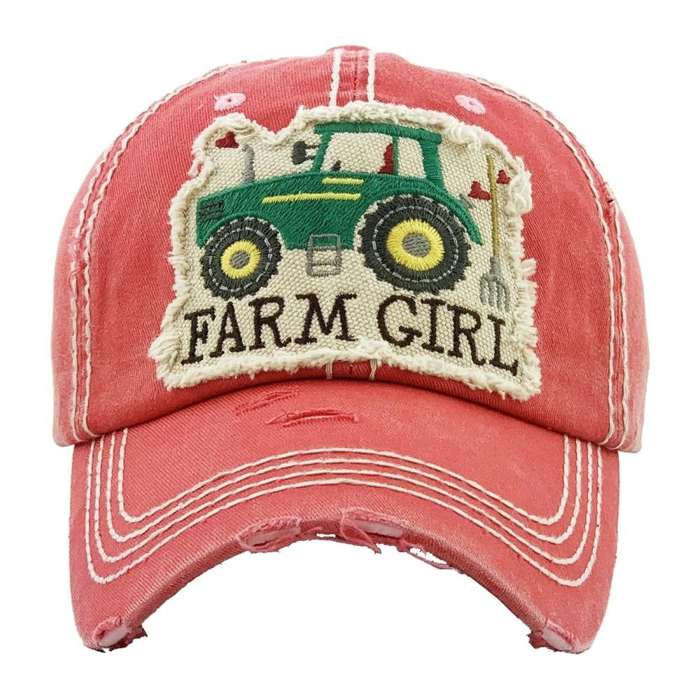 Farm Girl Red Hat