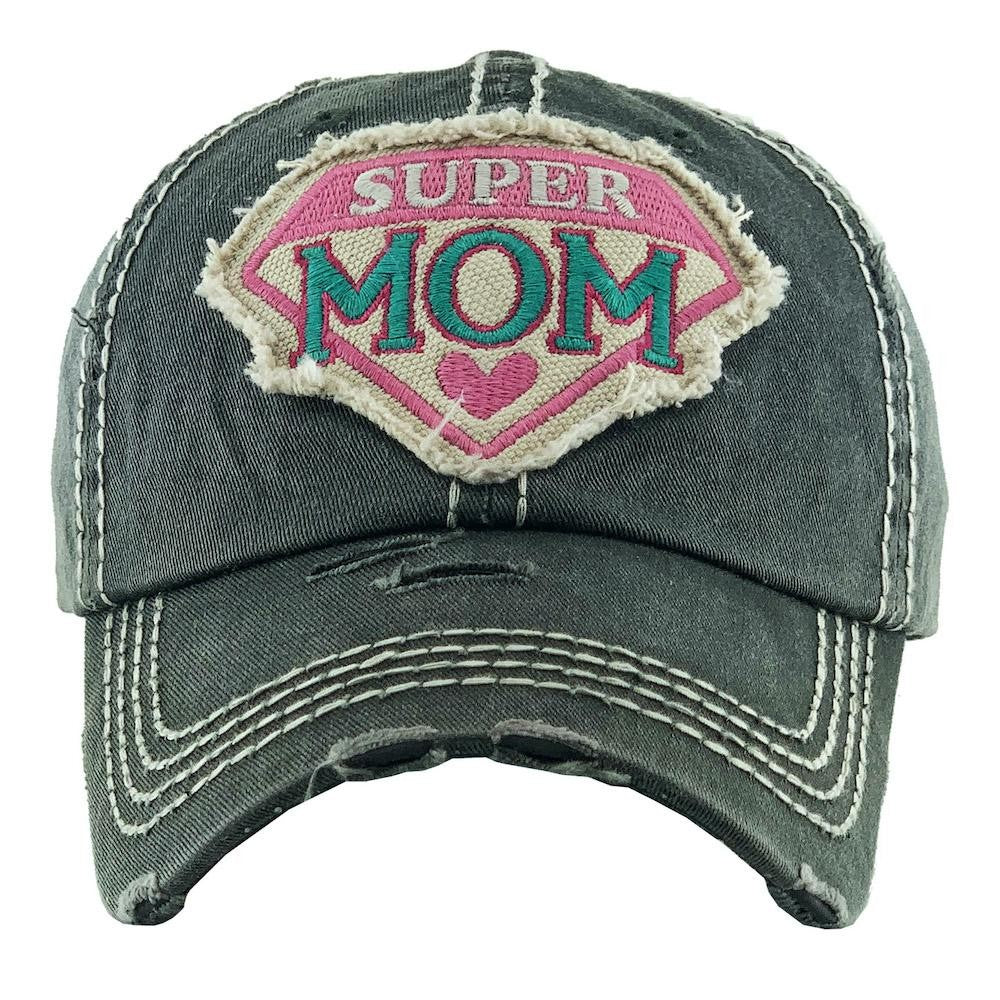 Super Mom Charcoal Hat