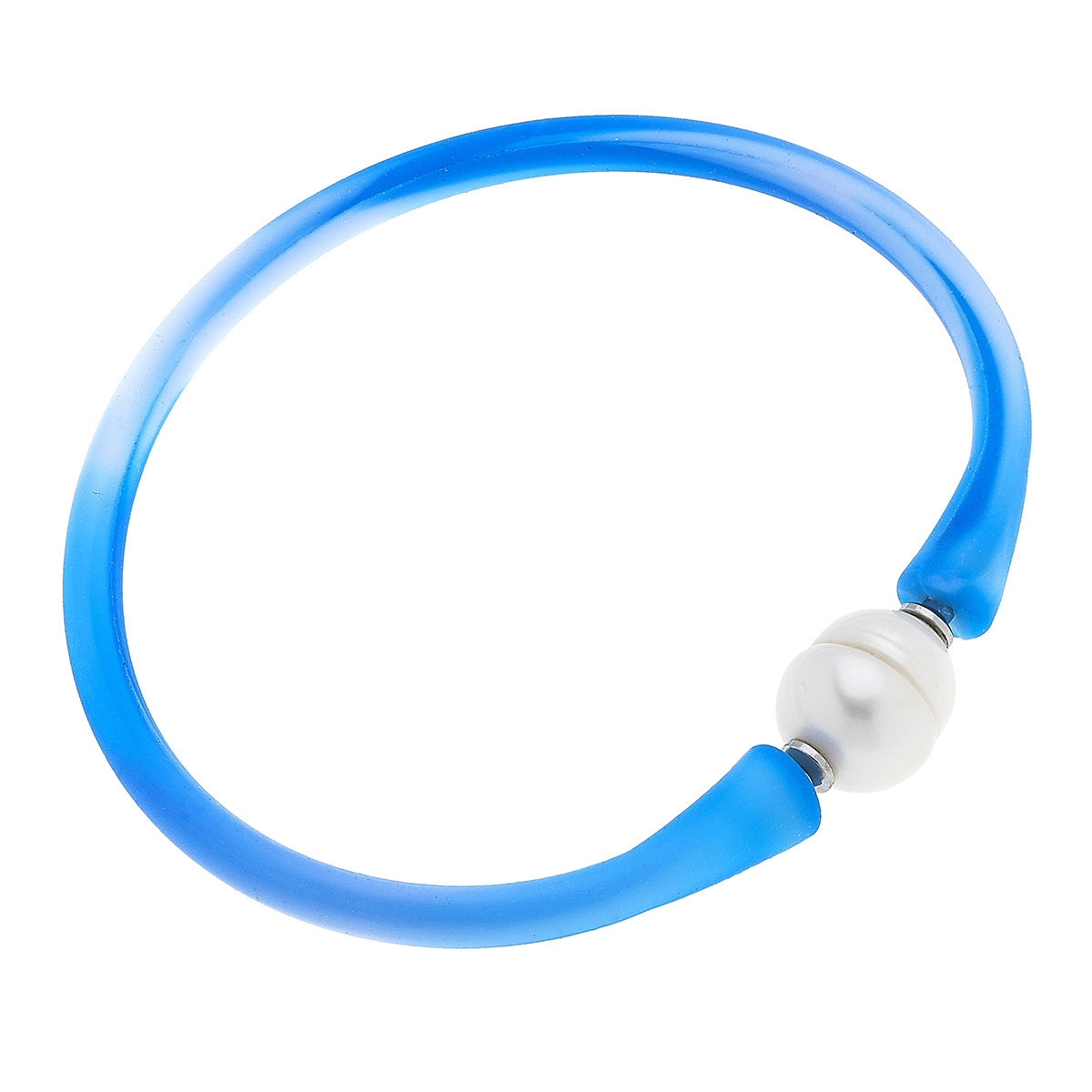 Bali Freshwater Pearl Silicone Bracelet (Multiple Colors)