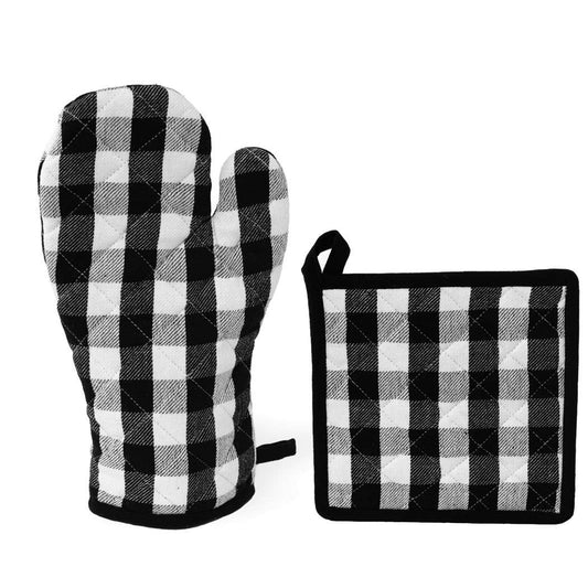 Buffalo Check Oven Mitt & Pot Holder Set