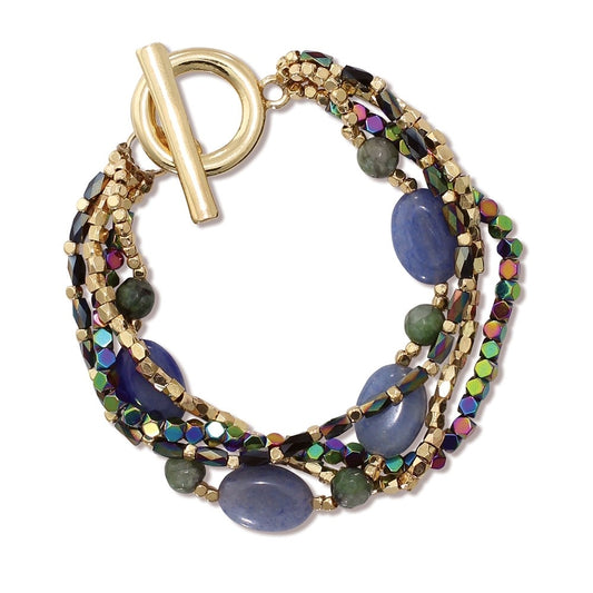 Semi-Precious Stones & Crystals Bracelet