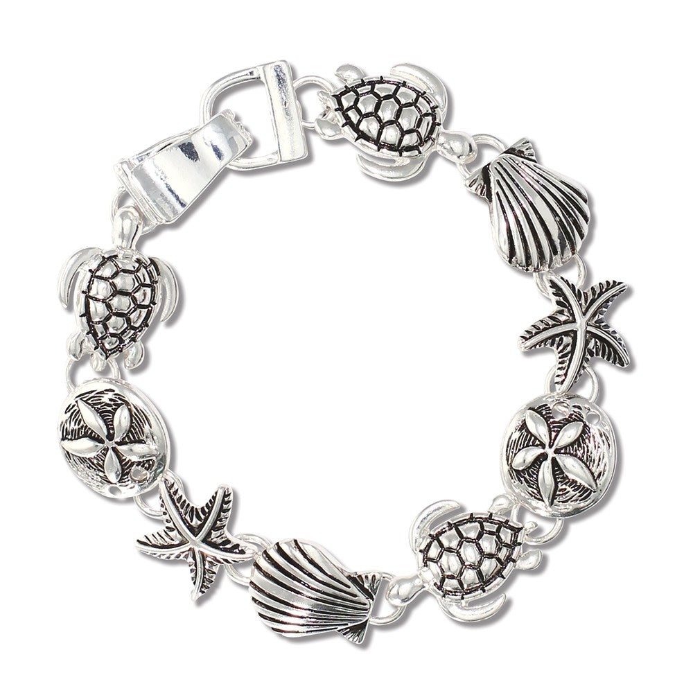 Silver Sea Life Bracelet