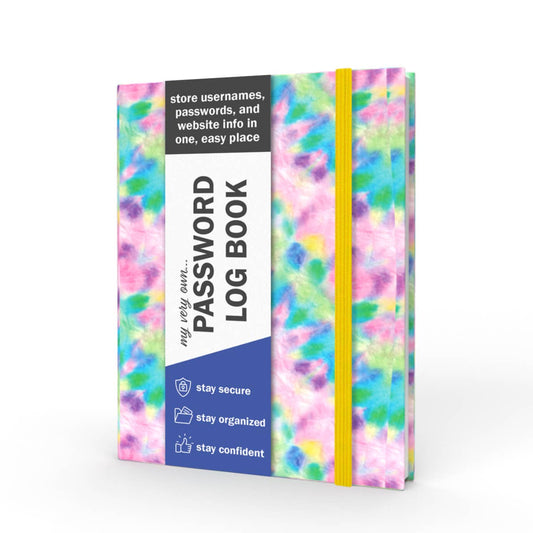 Password + Username Log Book |  Tie Dye
