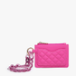 Rhodes Quilted Wallet w/ Chain Bangle - Purple