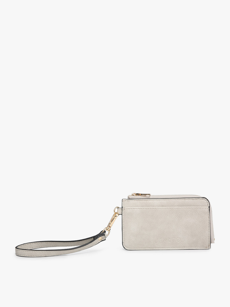 WL2081 Annalise Wallet w/ Cardholders & Zip Compartment: Lt. Grey