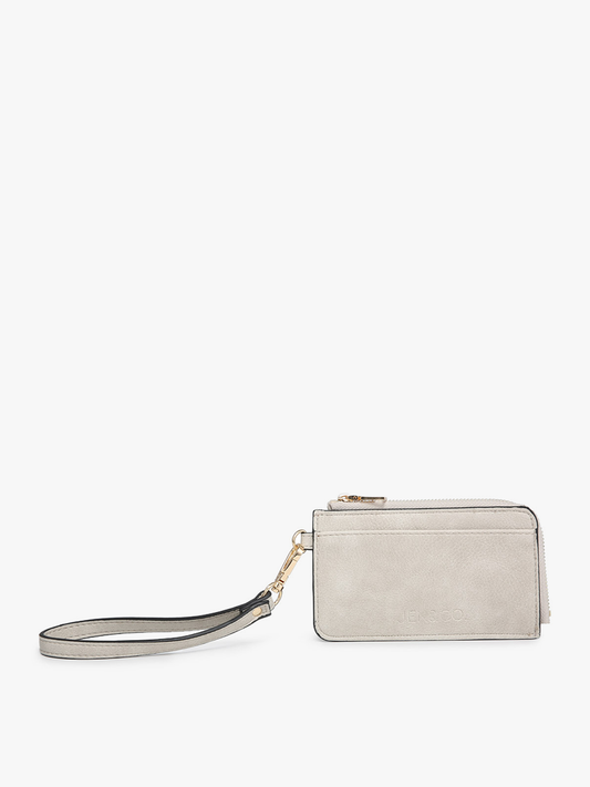 WL2081 Annalise Wallet w/ Cardholders & Zip Compartment: Lt. Grey