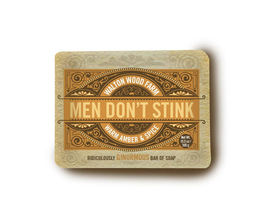 Men's Don't Stink Soap - Warm Amber & Spice 10. 5 oz