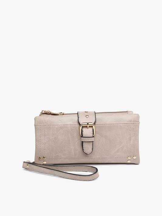 Cadence Buckle Wallet - Khaki
