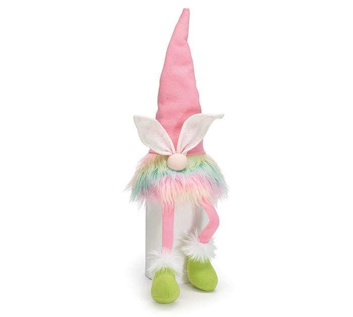 Pastel Rainbow Easter Bunny Gnome