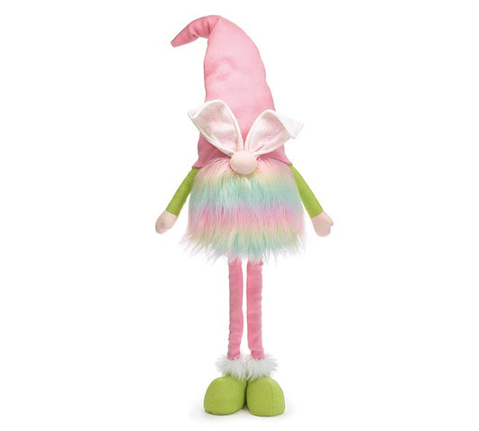 Pastel Rainbow Gnome with Extendable Legs
