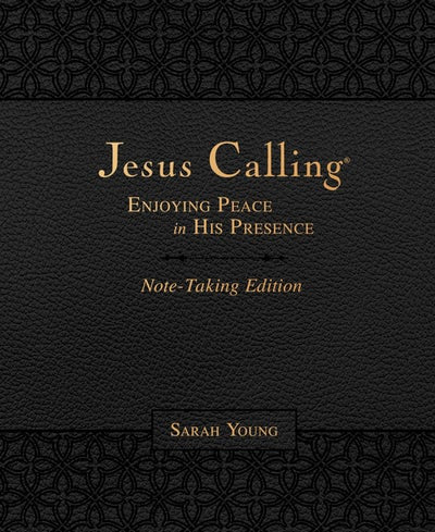 Jesus Calling Note Taking Edition, Leathersoft, Black with Full Scriptures