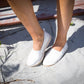 Espadrille Slip On Shoes - White