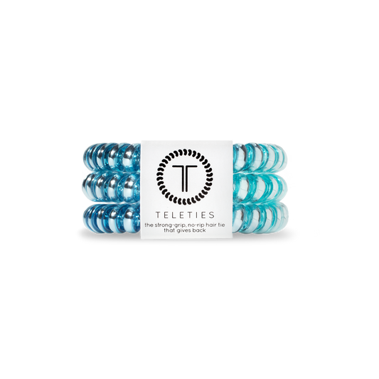 Small Blue Sapphire Hair Ties