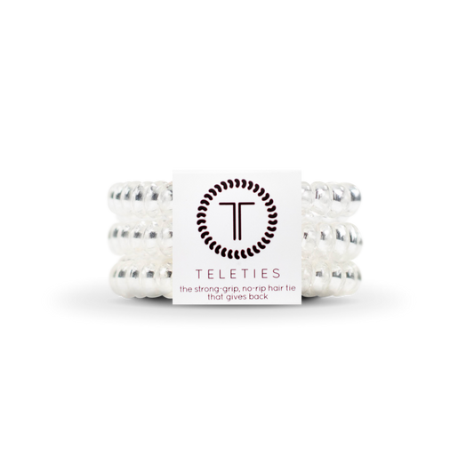 Small Crystal Clear Hair Ties