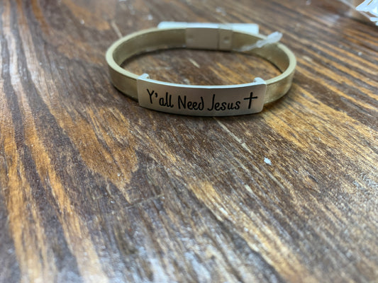 Y’all Need Jesus bracelet