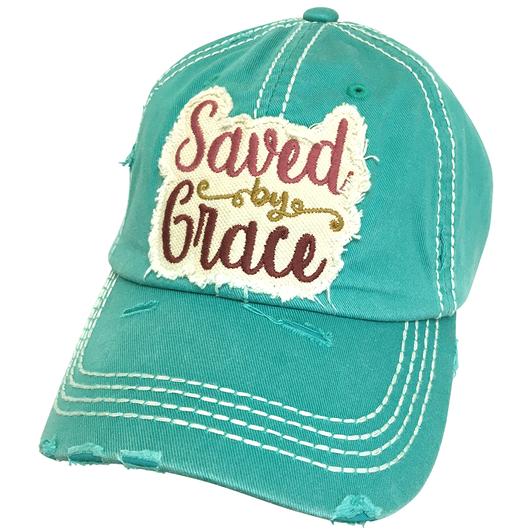 Saved by Grace Turquoise Hat