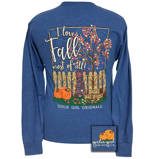 "I Love Fall Most of All" Long Sleeve