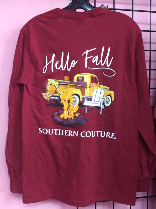 Hello Fall Long Sleeve Shirt