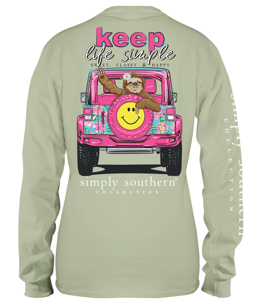 "Keep Life Simple" Jeep Long Sleeve Shirt