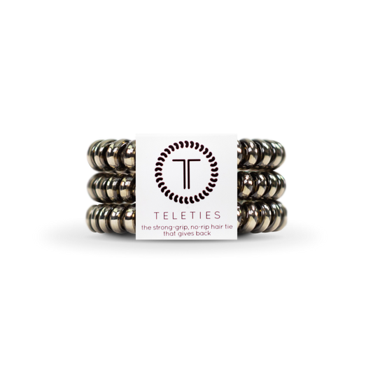 Small Moondust Gunmetal Hair Ties