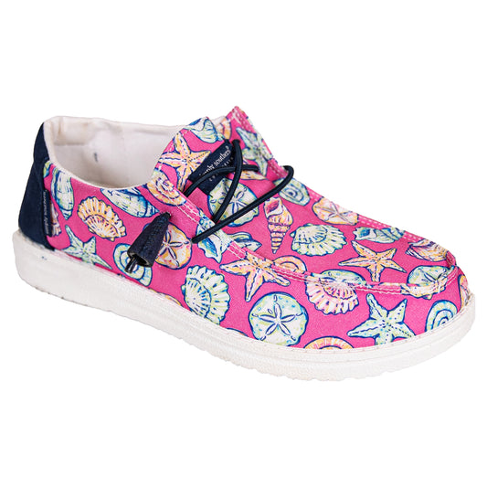 Shell Print Slip On Shoes
