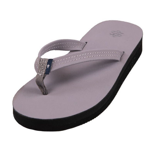 Women's Leather Flip Flops - Cloud