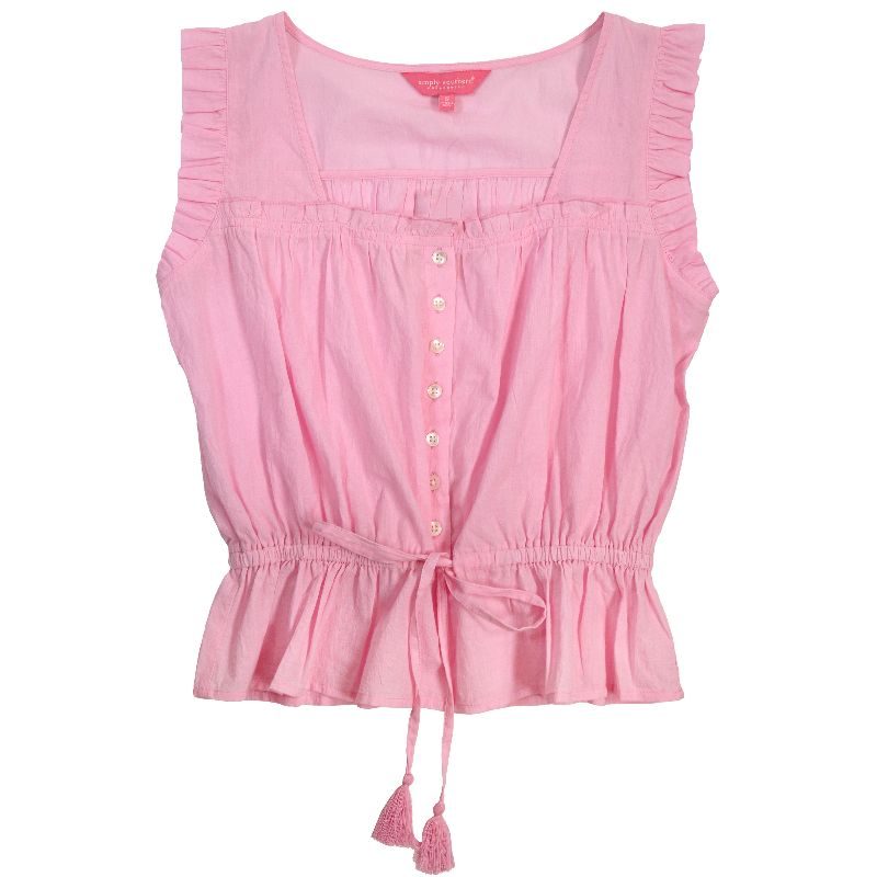 Smocked Blouse - Peony