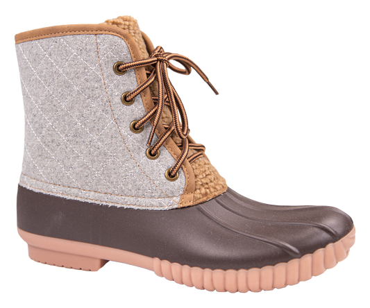 Simply Southern Quilted Heather Grey Boots