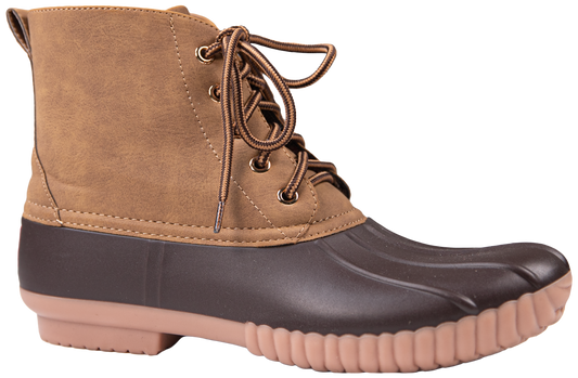 Lace-Up Boots - Suade Brown