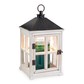 Weathered White Wooden Lantern Candle Warmer